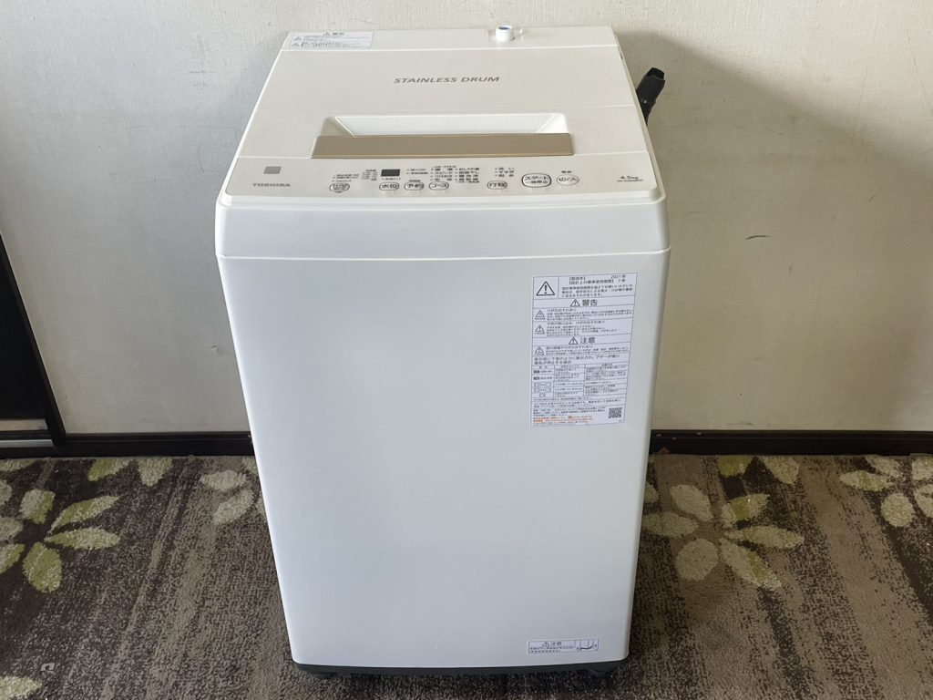 TOSHIBA 全自動洗濯機 AW-45ME8 2022年製 容量：4.5kg - 生活家電