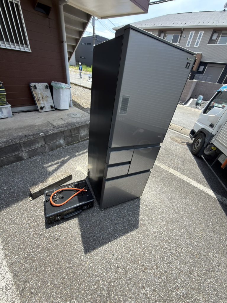 千葉県東金市での不用品回収の作業前の様子