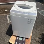 千葉県船橋市での不用品回収の作業写真（洗濯機、体重計）