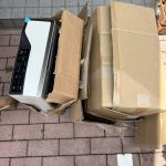千葉県佐倉市での不用品回収の作業写真（ガスヒーター、食洗機）