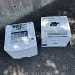 千葉県成田市での不用品回収の作業写真（プリンターの一部×2）