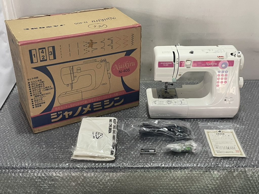 埼玉県蕨市で出張買取したJANOME ジャノメのミシン（未使用品）の買取事例写真