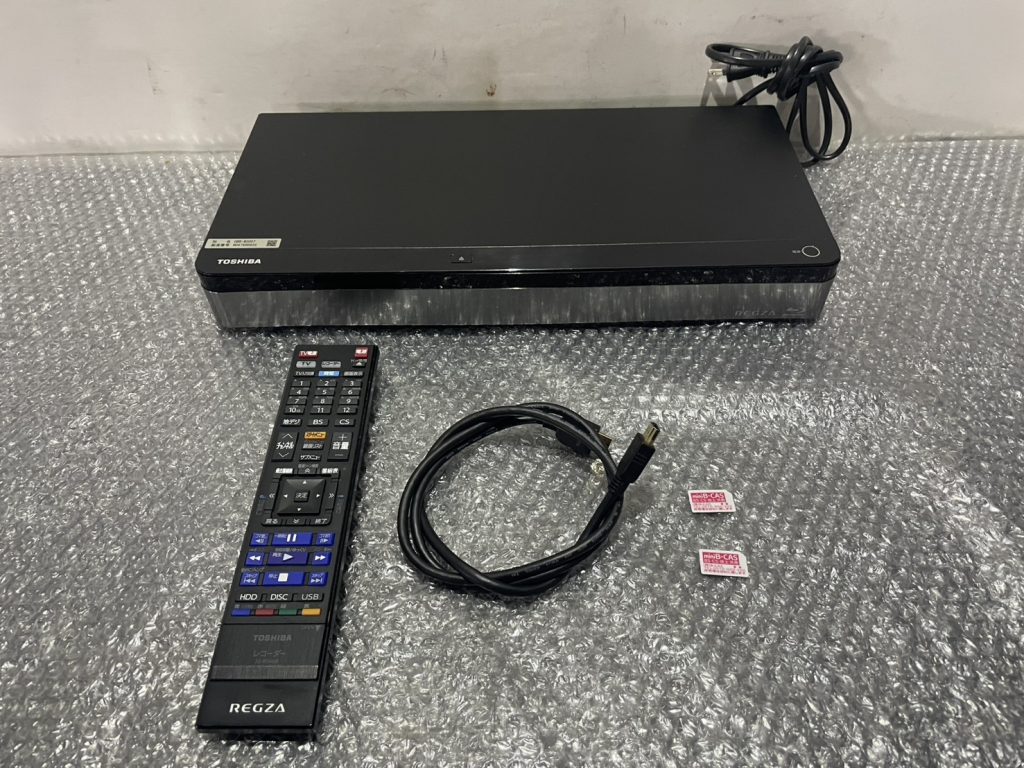 埼玉県蕨市で出張買取したTOSHIBA 東芝のブルーレイレコーダーの買取事例写真