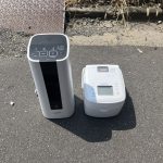 千葉県船橋市での不用品回収の作業写真（ファンヒーター、炊飯器）