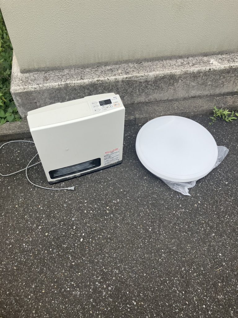 千葉県千葉市での不用品回収の作業前の様子