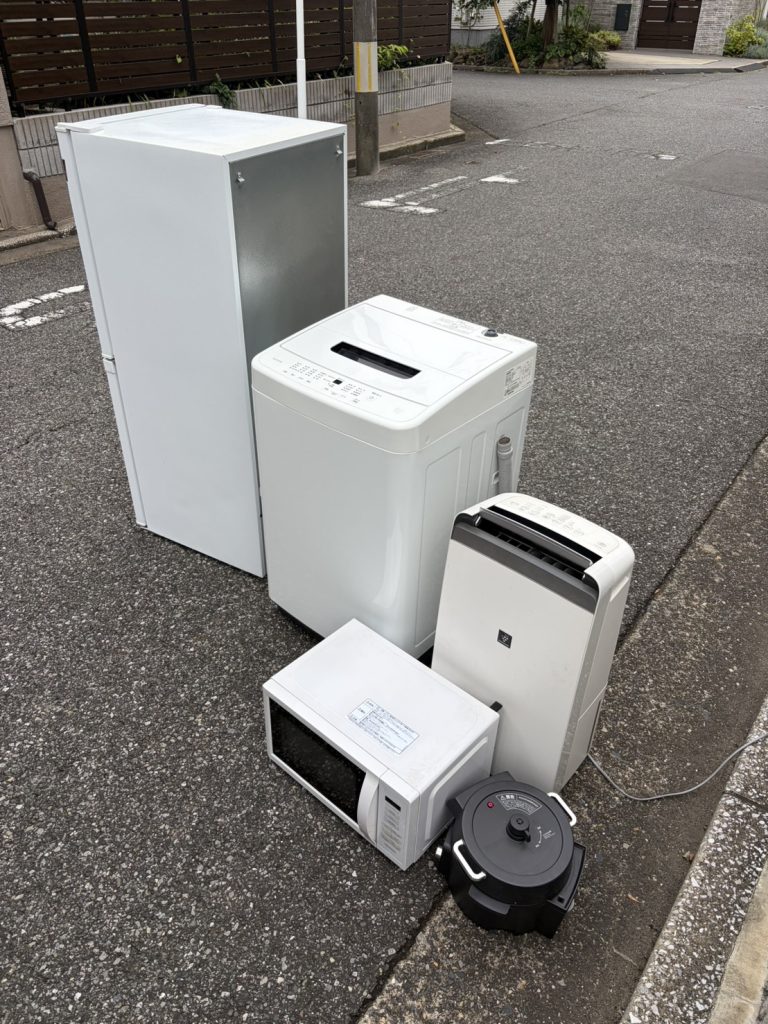 千葉県四街道市での不用品回収の作業前の様子