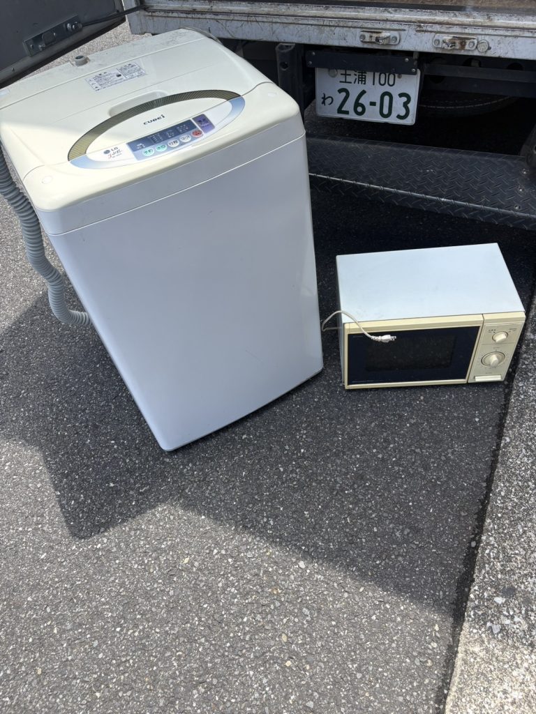 千葉県習志野市での不用品回収の作業前の様子