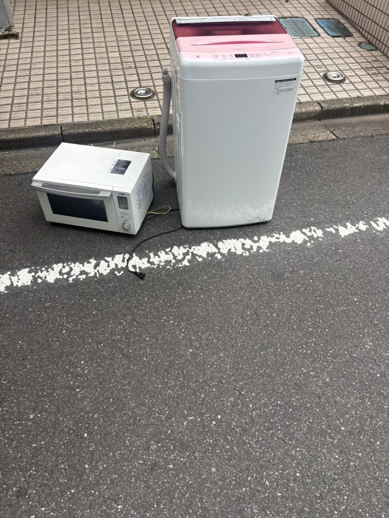 千葉県千葉市での不用品回収の作業前の様子