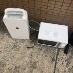 千葉県市原市での不用品回収の作業写真（電子レンジ、衣類乾燥機）