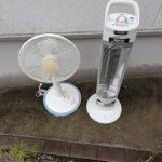 千葉県四街道市での不用品回収の作業写真（扇風機、ヒーター）