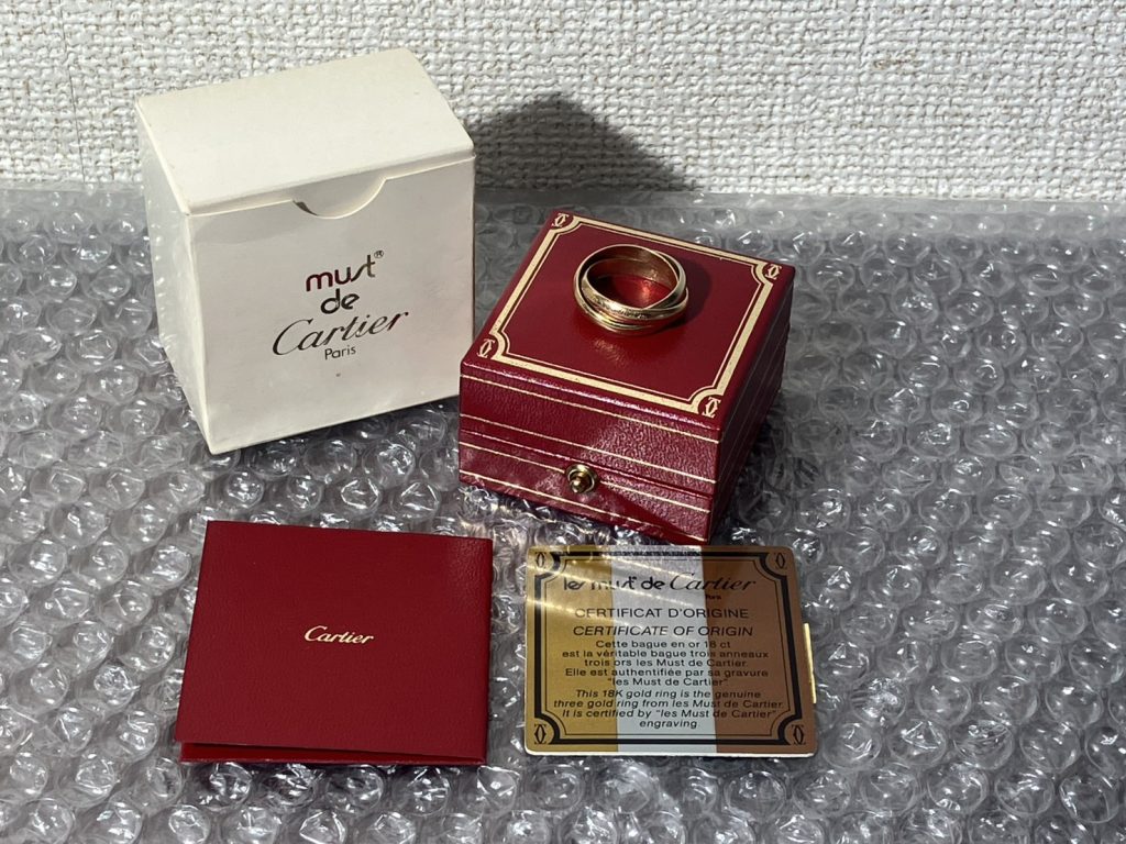 千葉県市原市で出張買取したカルティエの指輪の買取事例写真