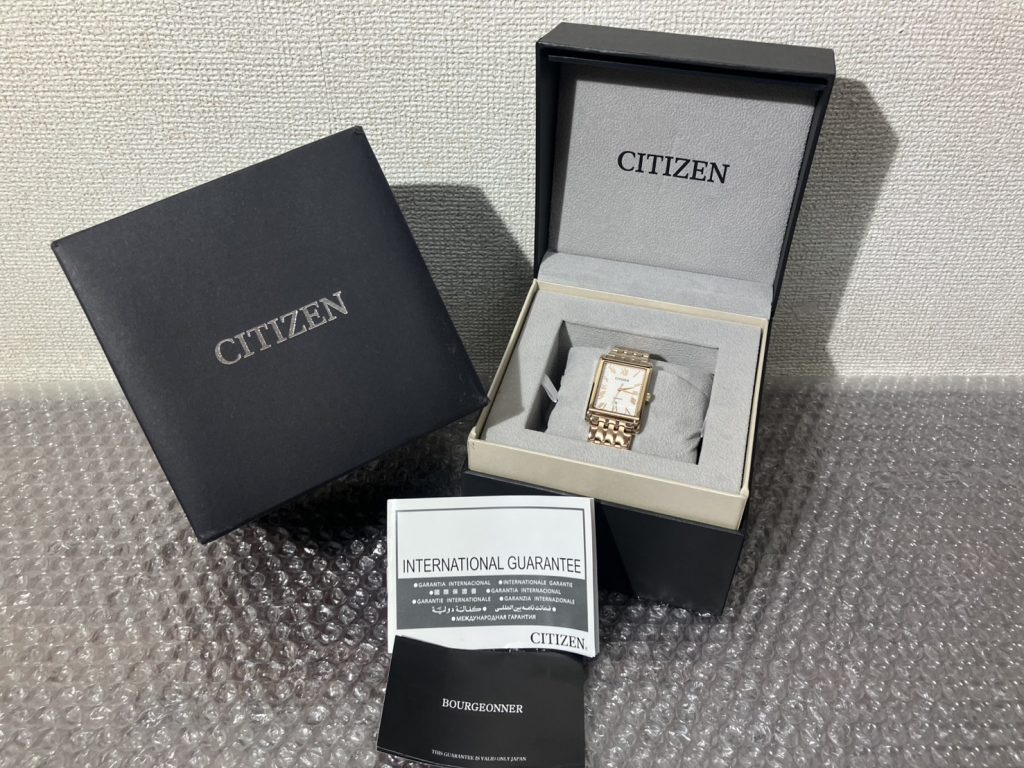 東京都北区で出張買取したシチズンの腕時計（新品未使用）の買取事例写真