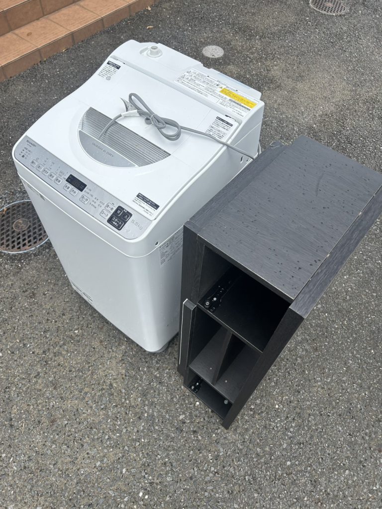 千葉県松戸市での不用品回収の作業前の様子
