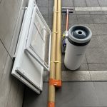 千葉県柏市での不用品回収の作業写真（ダンボール空箱×2、分解済のペットゲージ、掃除機、加湿器）
