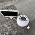 千葉県船橋市での不用品回収の作業写真（加湿器、テレビ）