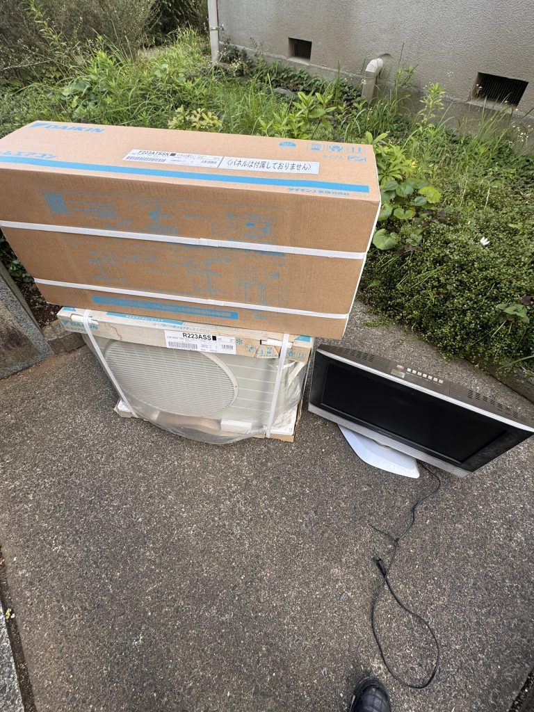 千葉県船橋市での不用品回収の作業前の様子