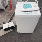 千葉県船橋市での不用品回収の作業写真（トースター、洗濯機）