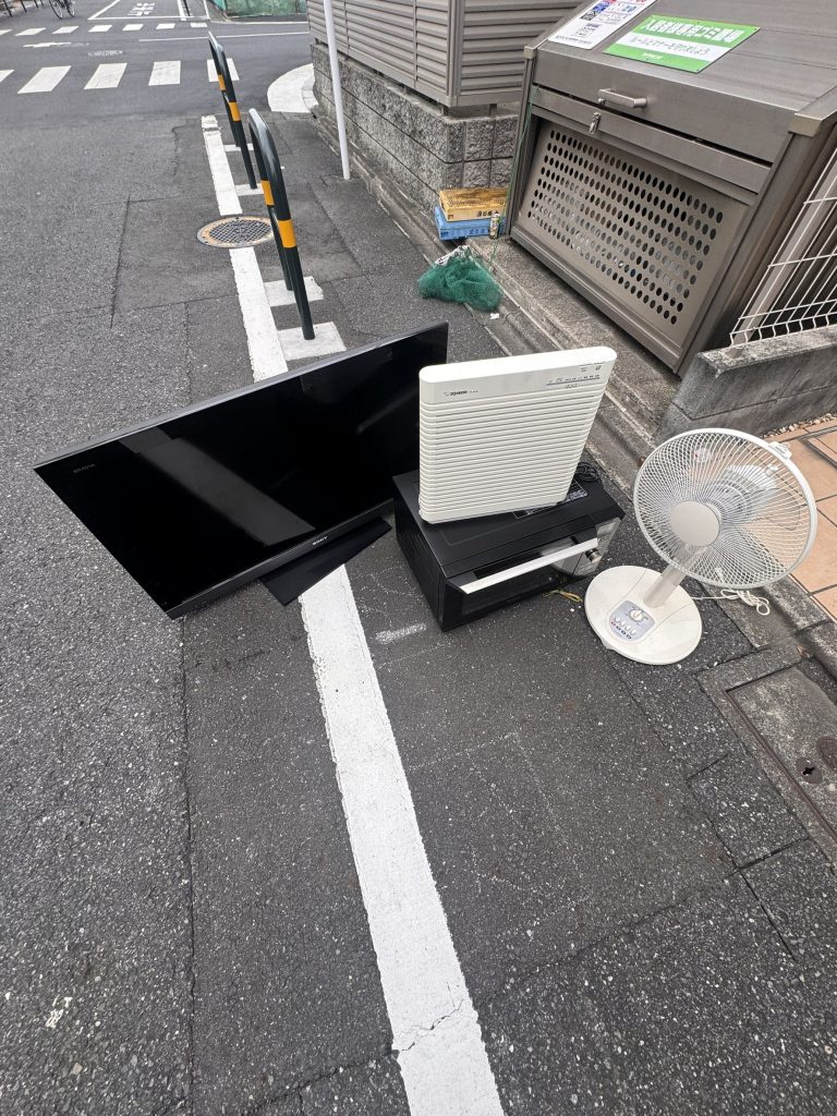 千葉県四街道市での不用品回収の作業前の様子