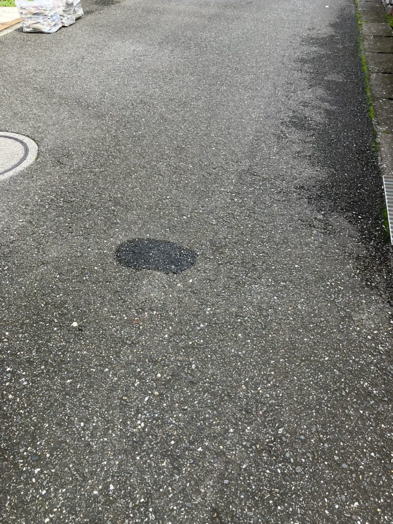 千葉県白井市での不用品回収の作業後の様子