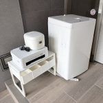 千葉県市川市での不用品回収の作業写真（炊飯器、プリンター、机、洗濯機）