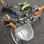 千葉県習志野市での不用品回収の作業写真（自転車×2）