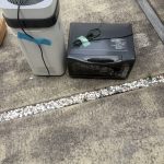 千葉県千葉市稲毛区での不用品回収の作業写真（加湿器、電子レンジ）