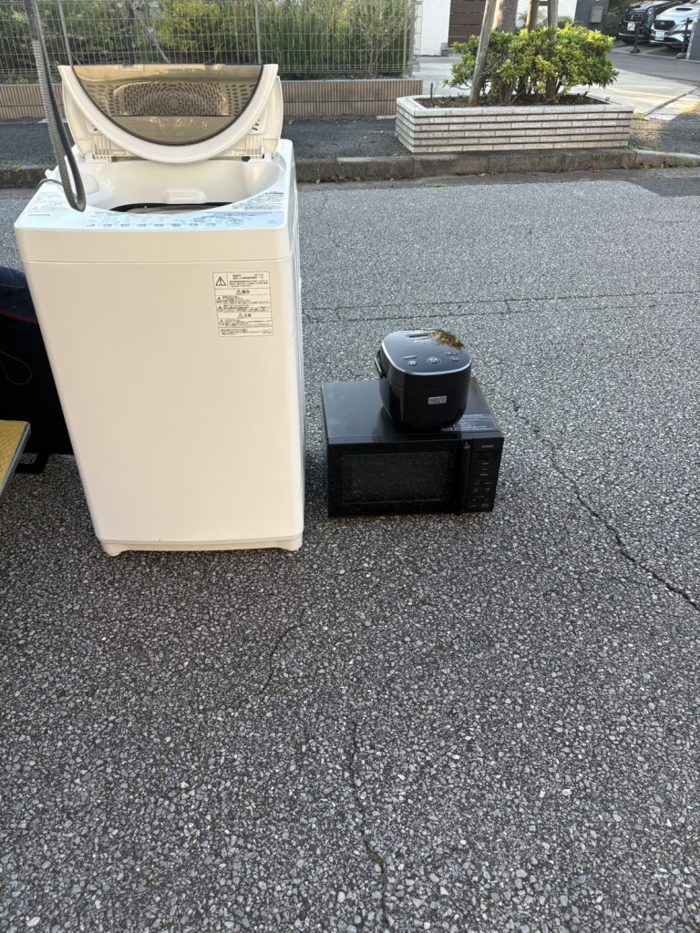千葉県柏市での不用品回収の作業前の様子