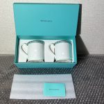 埼玉県川口市で出張買取したティファニー プラチナブルーバンド マグカップ ペア（未使用）の買取事例写真