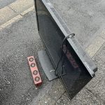 千葉県柏市での不用品回収の作業写真（テレビ、スピーカー）