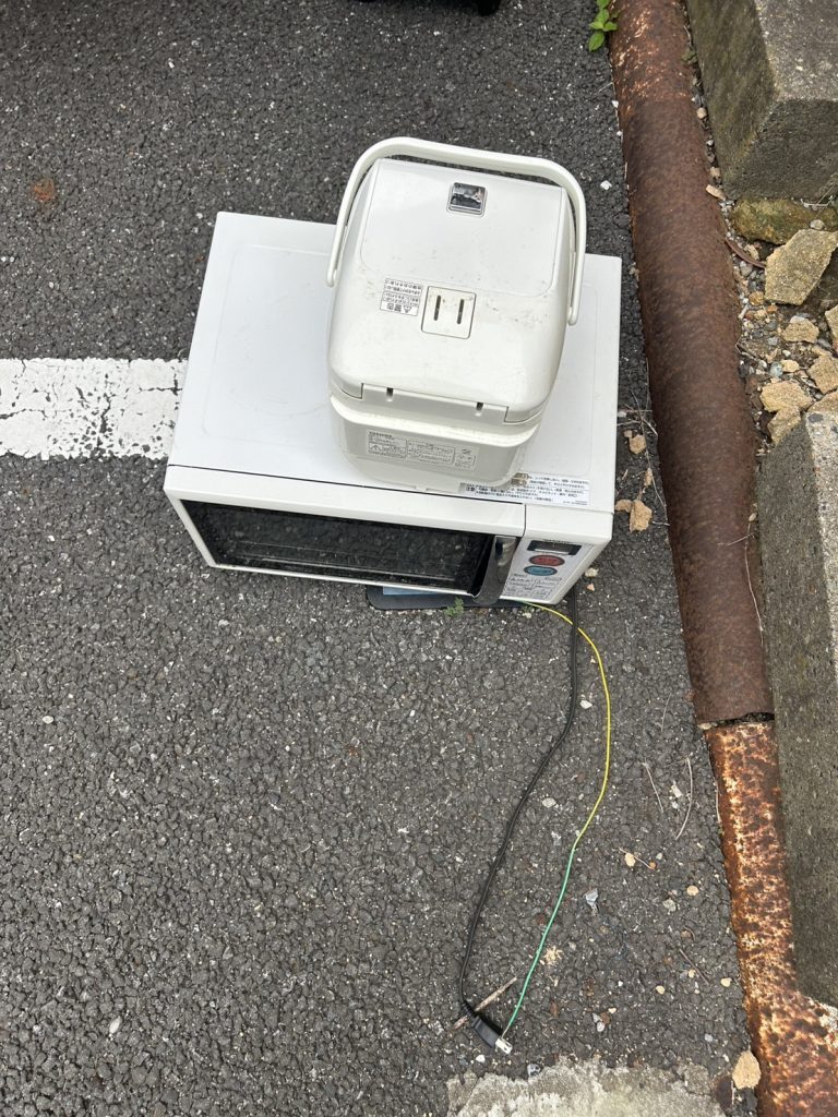 千葉県船橋市での不用品回収の作業前の様子