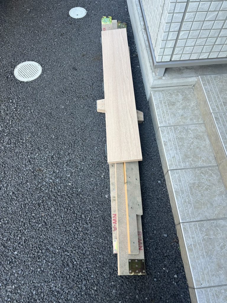 千葉県流山市での不用品回収の作業前の様子