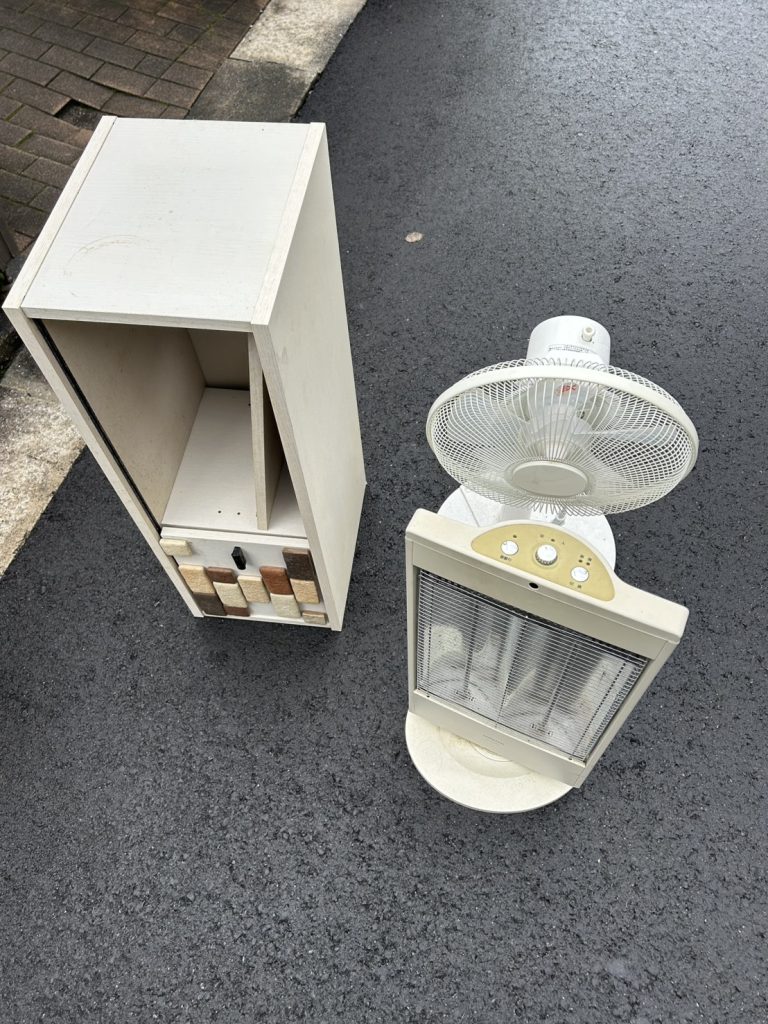 千葉県船橋市での不用品回収の作業前の様子