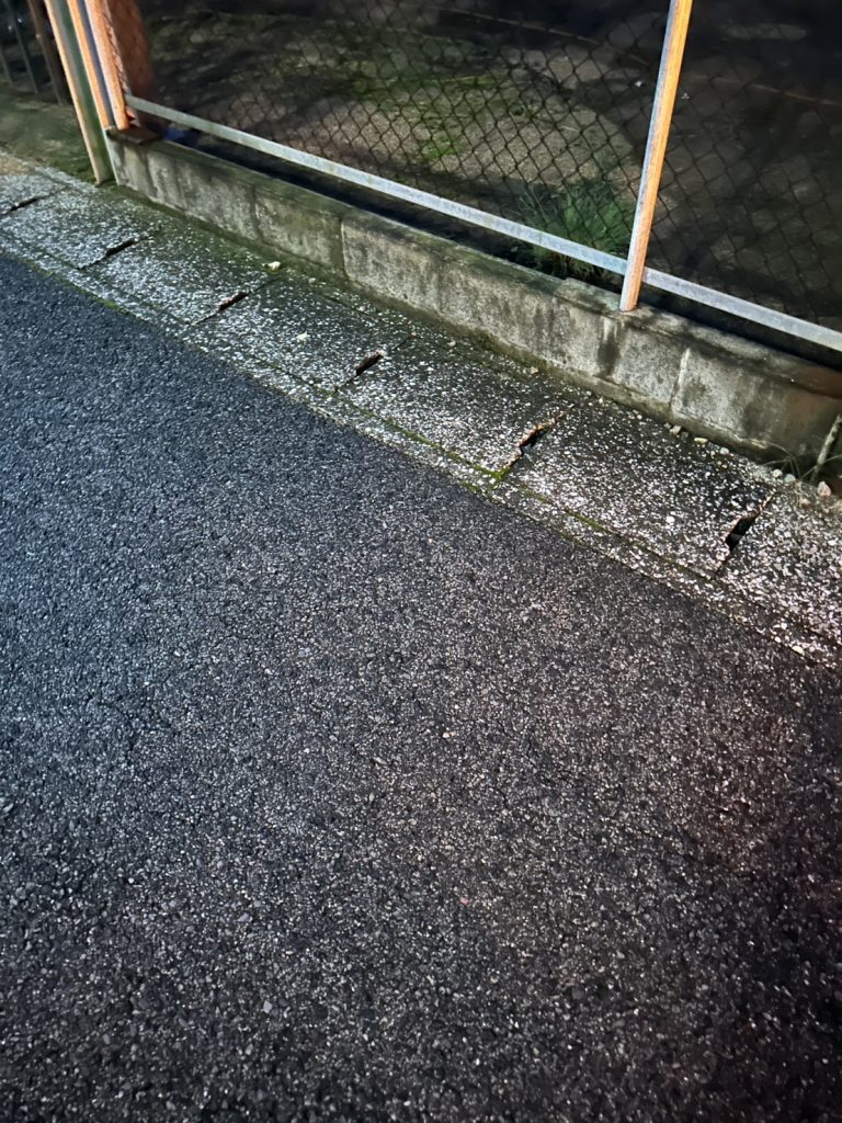 千葉県東金市での不用品回収の作業後の様子