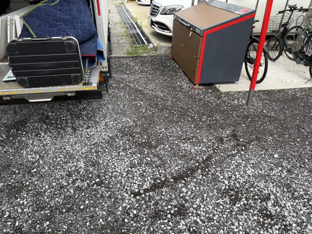 千葉県八街市での不用品回収の作業後の様子