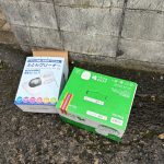 千葉県市川市での不用品回収の作業写真（家電×2）