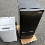 千葉県習志野市での不用品回収の作業写真（冷蔵庫、洗濯機）