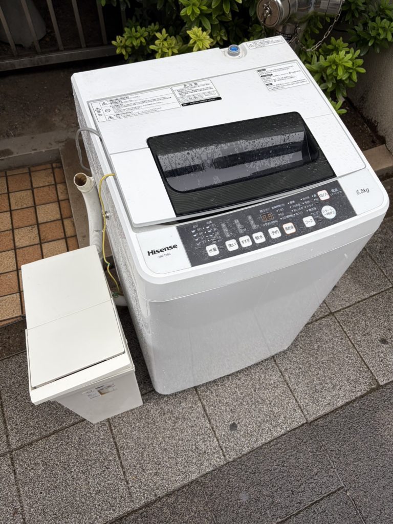 千葉県習志野市での不用品回収の作業前の様子