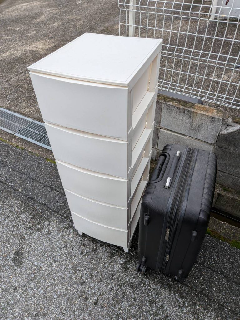 千葉県浦安市での不用品回収の作業前の様子